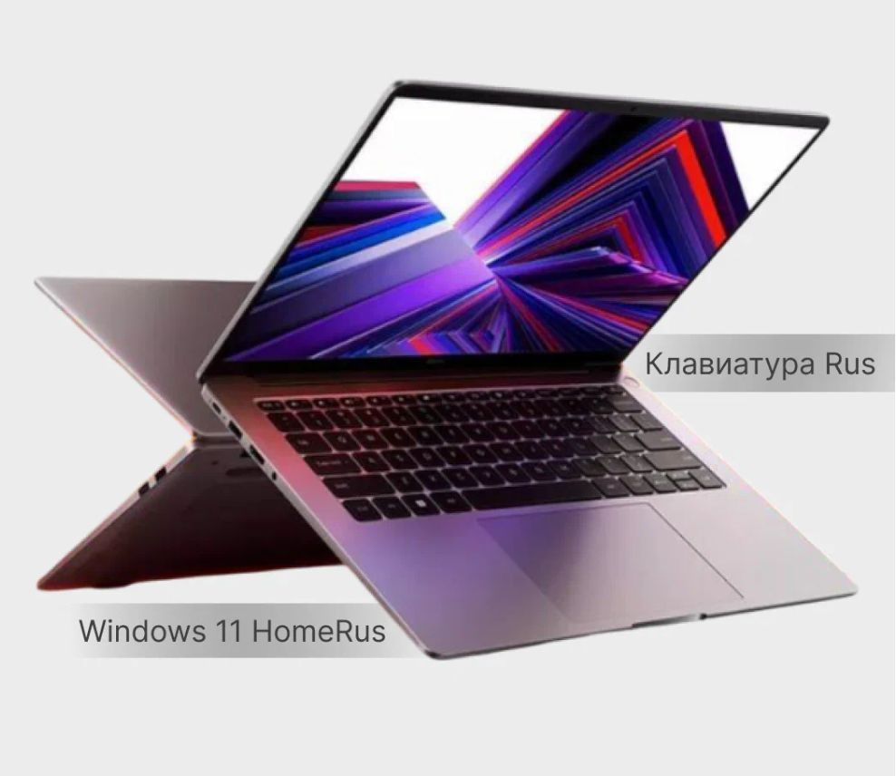 XiaomiXiaomiRedmiBook14i516/512ГБНоутбук14",IntelCorei5-12450H,RAM16ГБ,SSD,IntelUHDGraphics,WindowsHome,(JYU4612CN),серыйметаллик,Русскаяраскладка