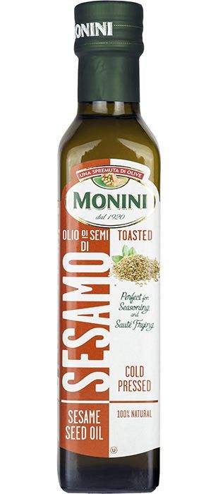 Масло кунжутное Monini Sesame seed Oil Extra Virgin нерафинированное, 250мл