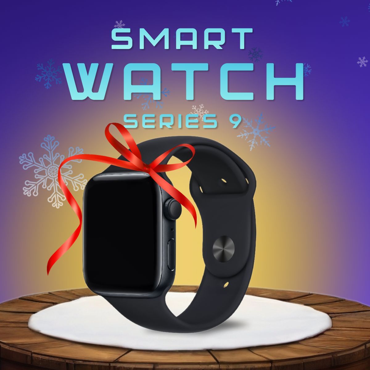 Смарт часы Smart Watch series 9, мужские, женские с влагозащитой / Умные часы, 45мм, черные