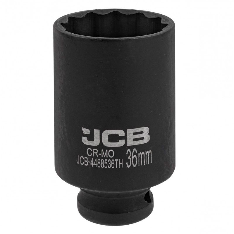 Головка ударная глубокая тонкостенная 1/2", 36мм (12гр.) JCB