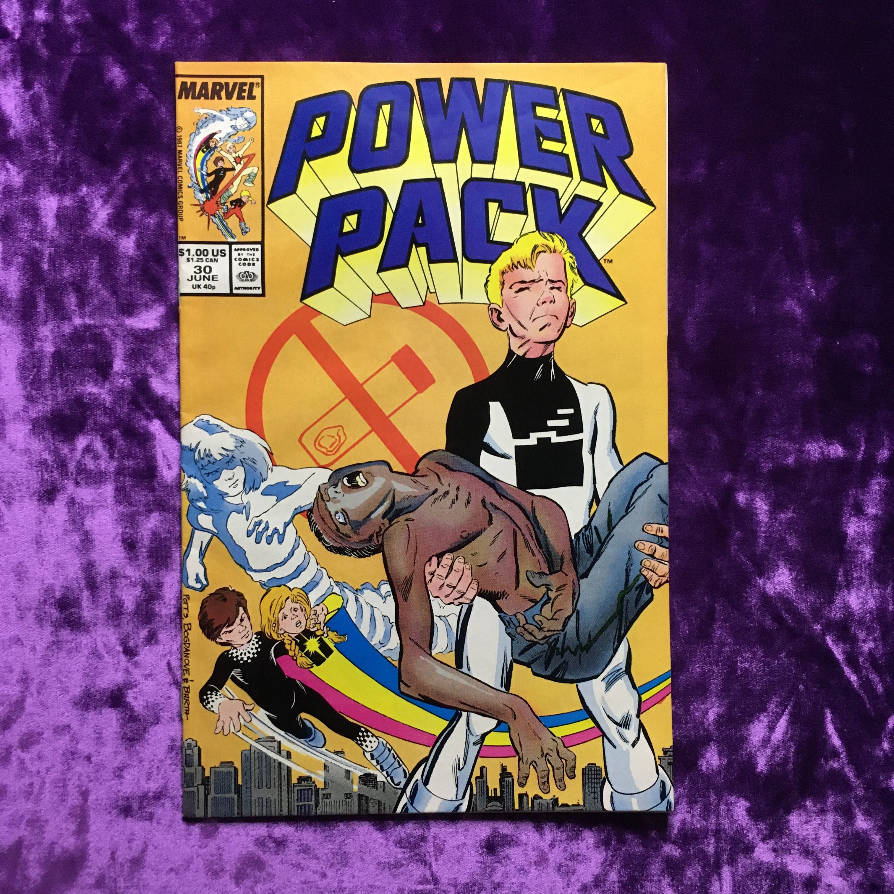 Power Pack. Crack-Up! Vol. 1 No 30 JUN 1987. Оригинальный комикс на английском языке