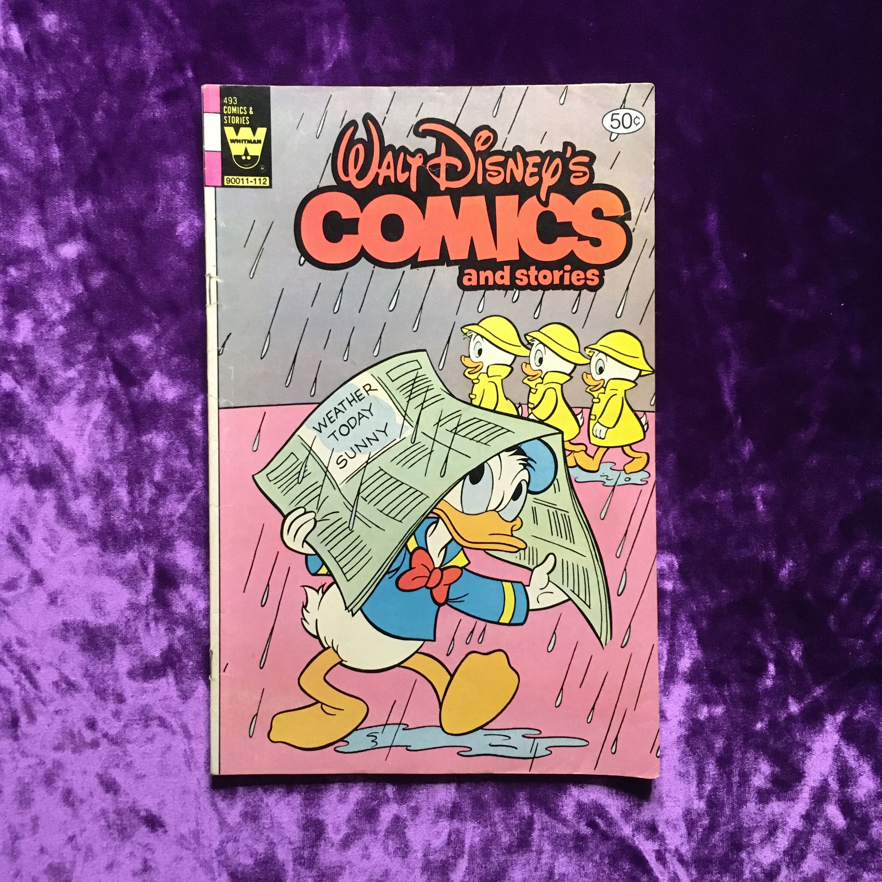 Walt Disneys Comics and Stories. No 493 DEC 1981. Оригинальный комикс на английском языке