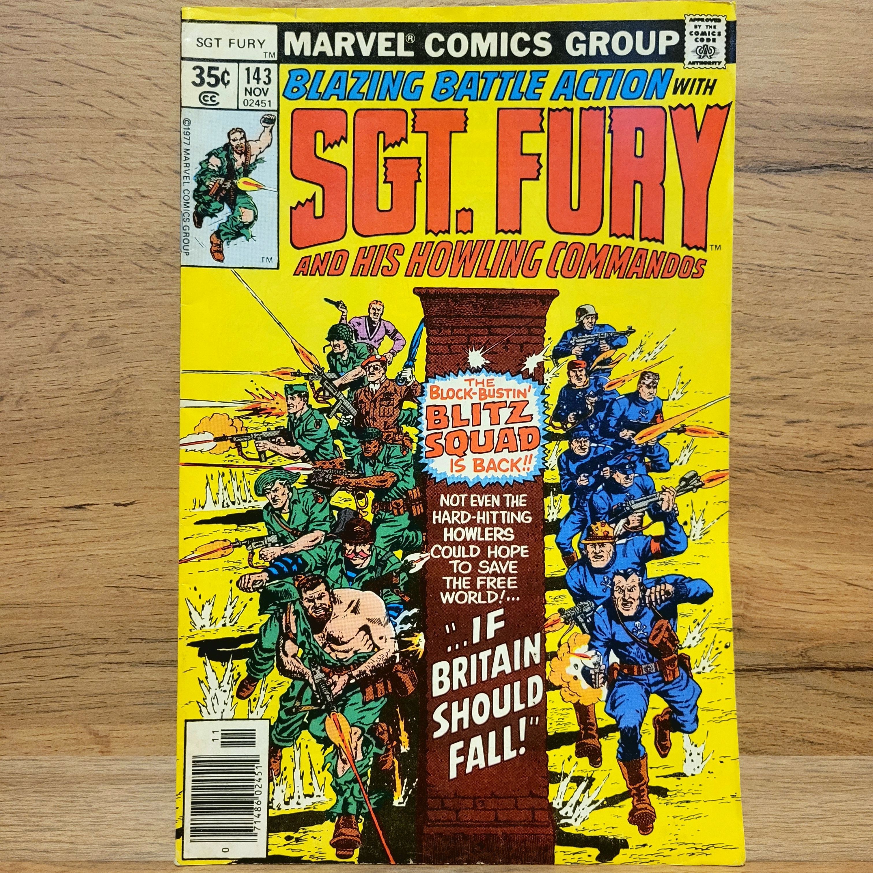 Раритетный Комикс SGT Fury # 143. 1977 Год. | Lee