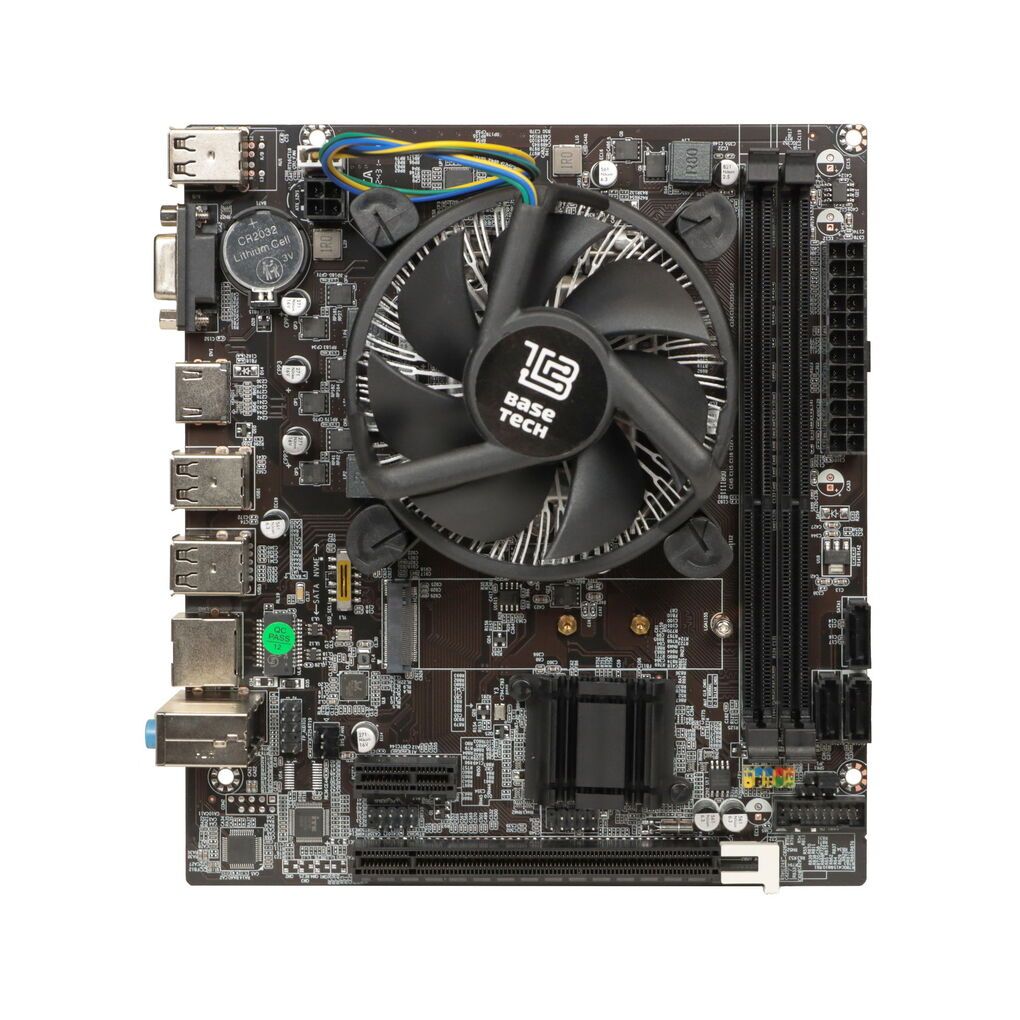 МатеринскаяплатаспроцессоромBaseTechH61M-K,i3-3220,mATX,Retail