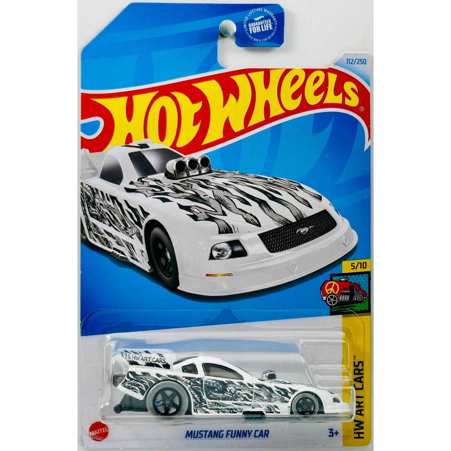 HTB73 Hot Wheels машинка металлическая игрушка коллекционная масштабная модель Mustang Funny Car Кейс 2024