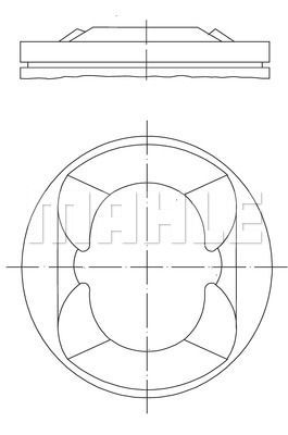 Поршень d77 BMW 1/3 F20/F21/F30/F31/F80 1.6 N13B16A 10>