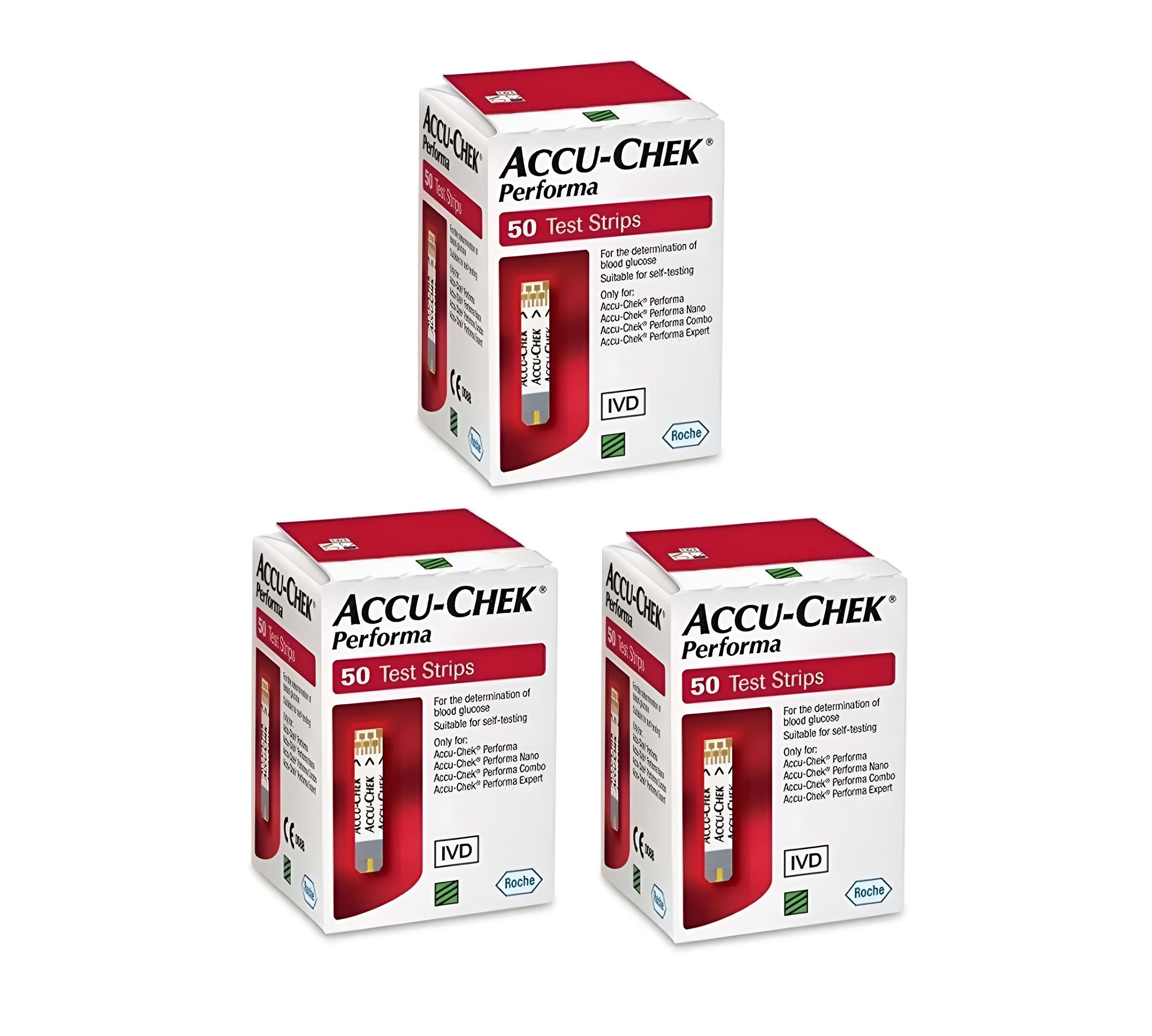 Accu-chek performa тест-полоски, Тест полоски для глюкометра, 150 шт