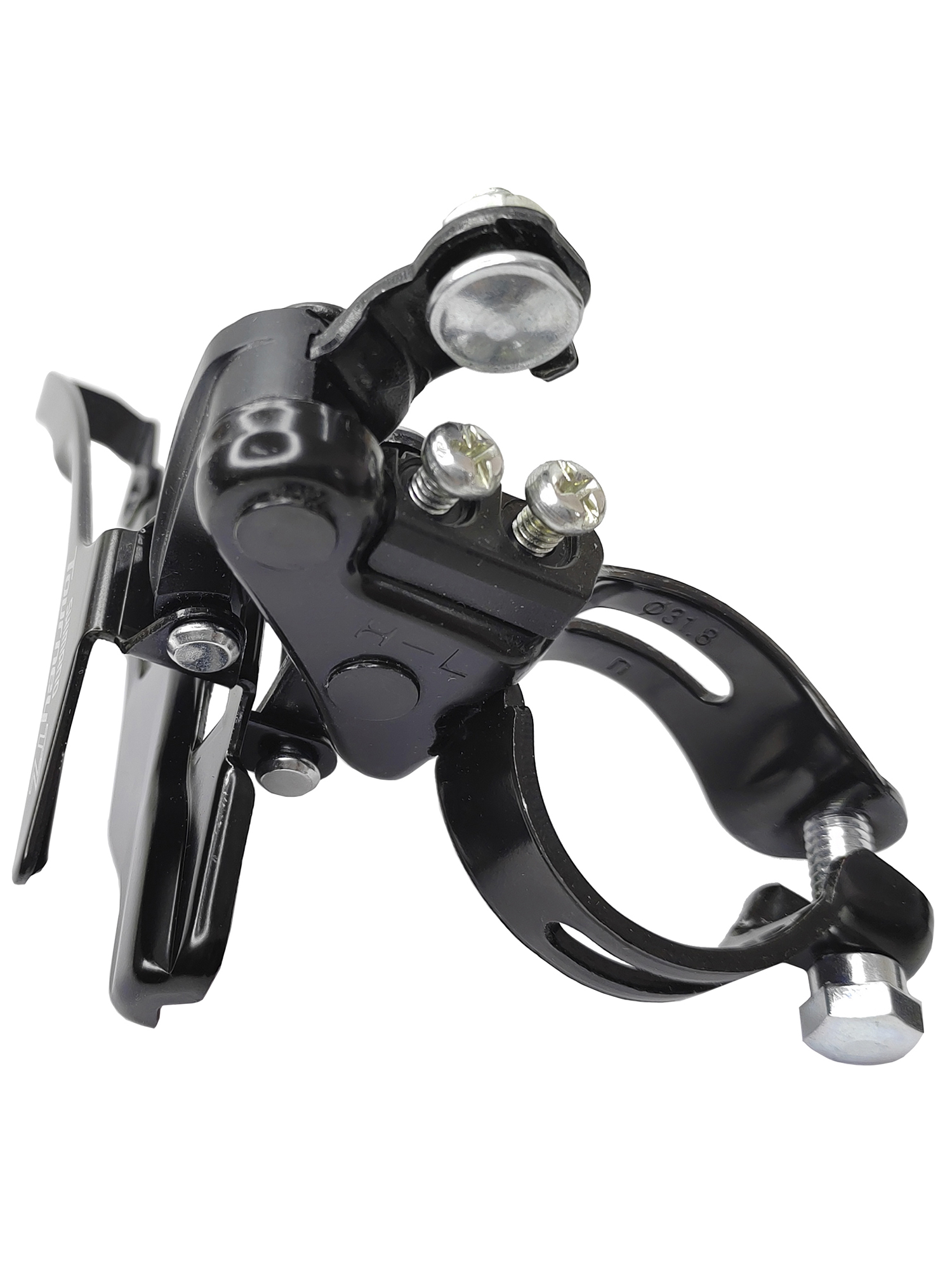 Shimano Переключатель скоростей для велосипеда передний FD-TZ500, нижняя тяга, хомут 31.8 мм, макс звезда 42Т, черный — Товары для велоспорта — фото 4