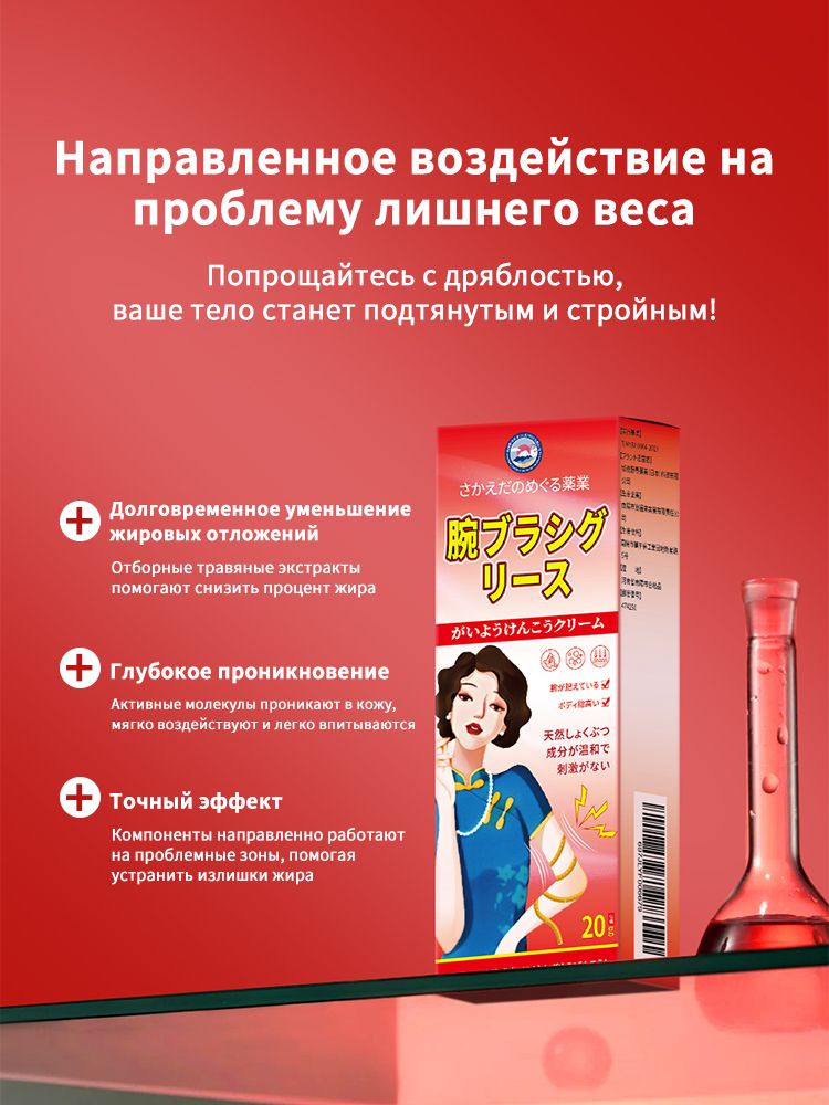 Крем для похудения жиросжигающий,антицеллюлитный для похудения,для рук(图3)