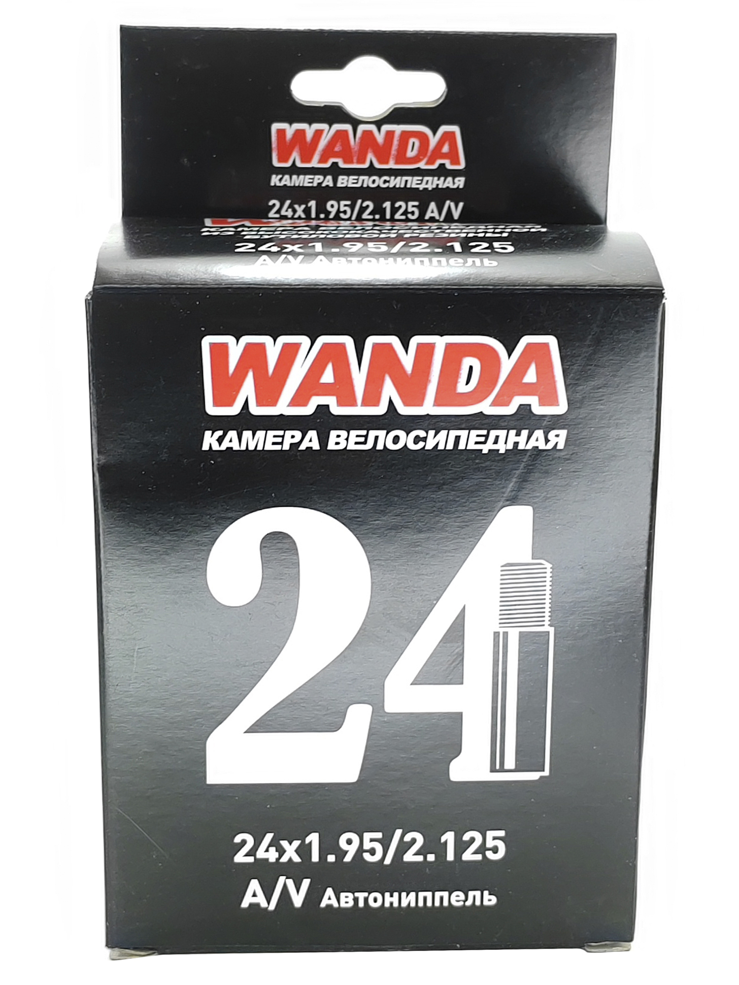 Wanda Камера велосипедная 24 дюйма, 24х1.95/2.125, AV 33 мм — WANDA TYRE — Товары для велоспорта — фото 2