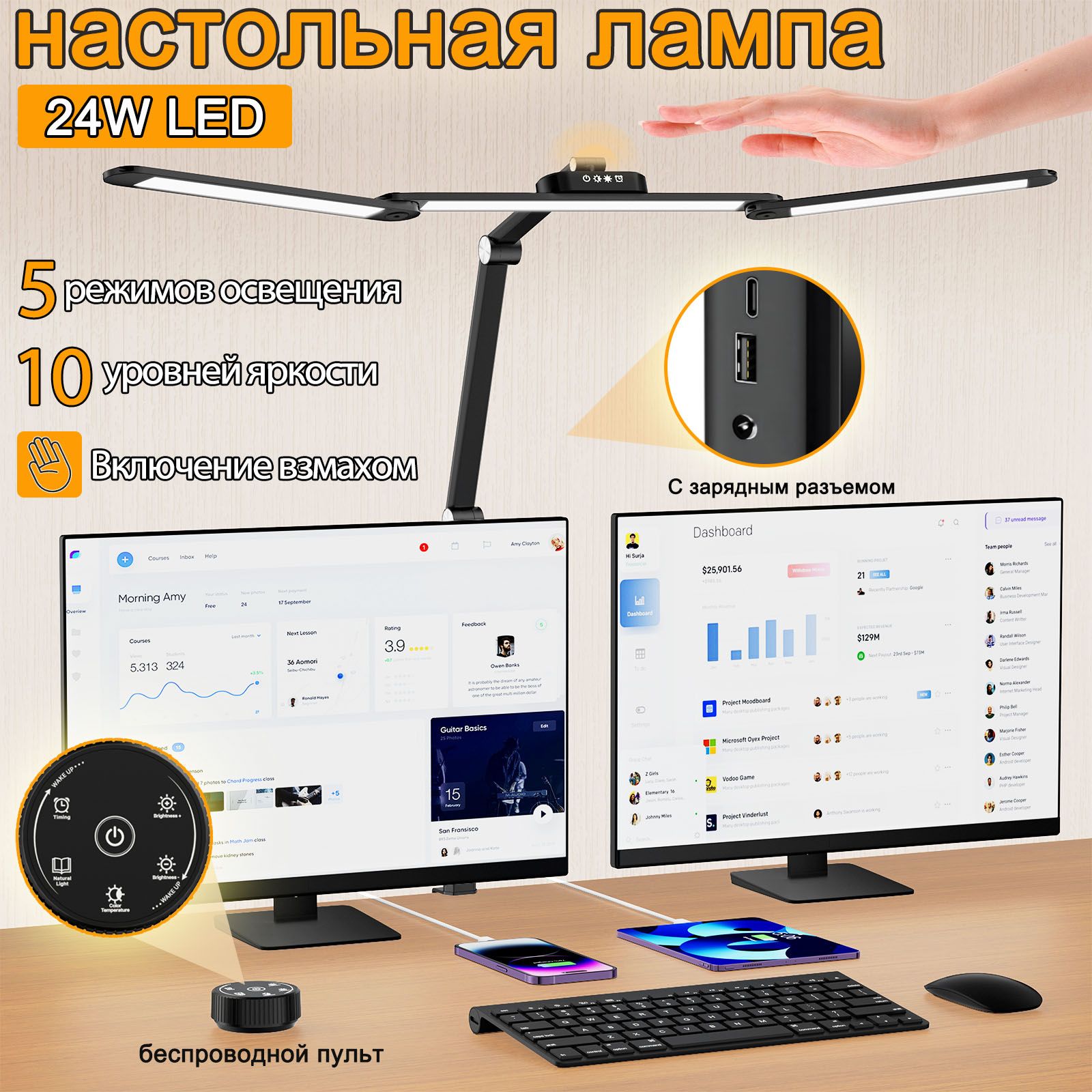 Настольныелампынаприщепке