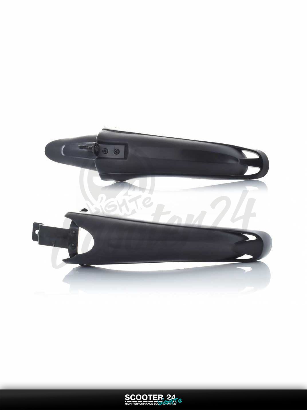 Крылья брызговики для велосипедов пластмасс (черные) #DNB-006 универсальные