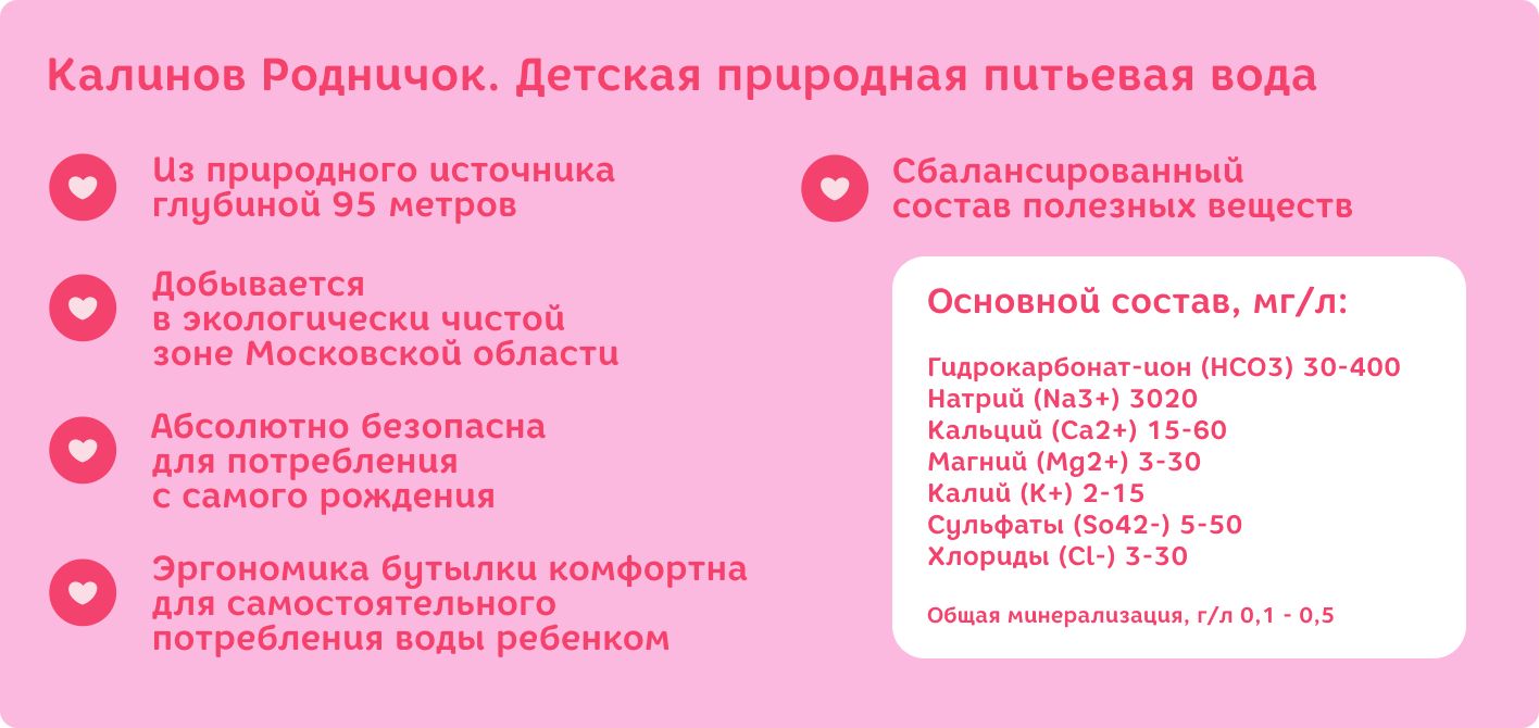Вода детская Калинов Родничок питьевая, с рождения, 1 л(图8)