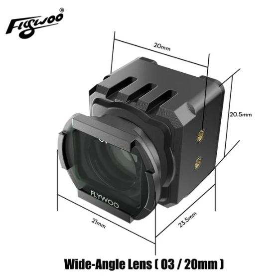 Wide-Angle Lens for Flywoo DJI O4 Lite 155