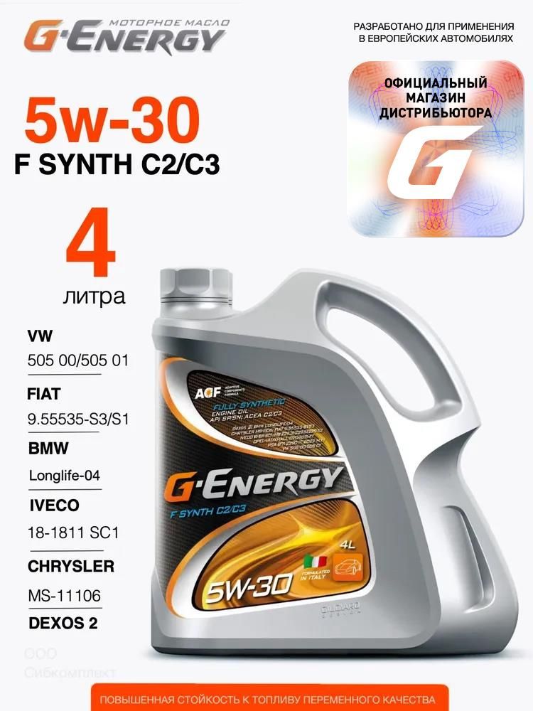 G-Energyfsynthc2/c35W-30Масломоторное,Синтетическое,4л