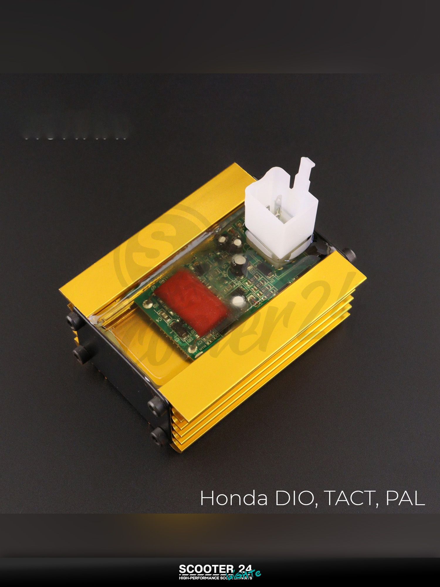 Коммутатор на скутер (тюнинг) на скутер и мотоцикл Honda DIO, TACT, PAL / Хонда Дио, Такт, Пал (золотистый) "BEEZMOTO"
