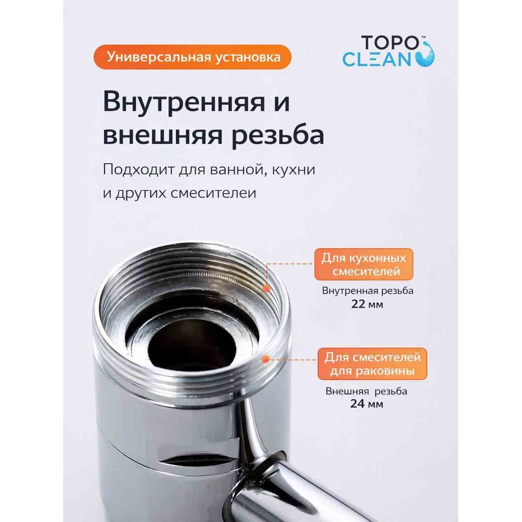 насадка на смеситель поворотная