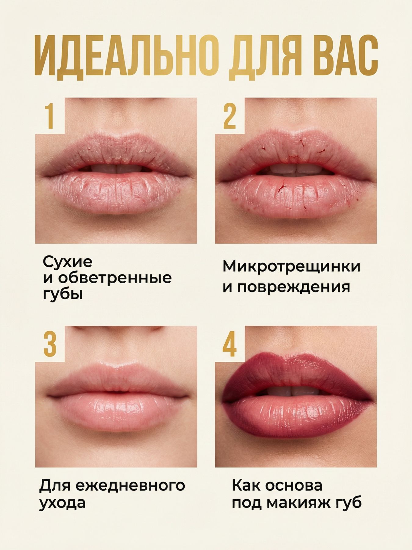 Бальзам для губ от сухости Ягодный щербет