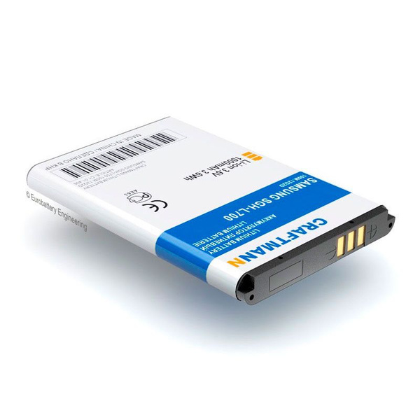 Усиленный аккумулятор Craftmann 1000mAh для смартфона SAMSUNG GT-C3322 ...