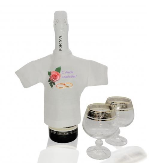 Мини футболка для бутылки хб/пэ - купить с доставкой по выгодным ценам ...