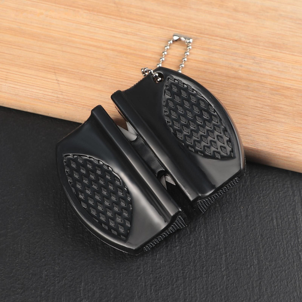 Заточка для ножей, 7,5 6 2,5 см, с 2 отделениями для стальных и ...