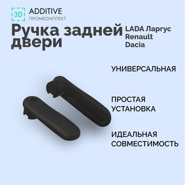 Ручка задней двери для Лада Ларгус (Largus), Renault, Dacia - Рычаг ...