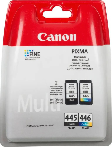 Расходник для печати Canon Набор картриджей PG-445/CL-446 PIXMA, Черный ...