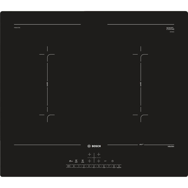Варочная панель индукционная Bosch PVQ611FC5E, черный купить по низкой ...