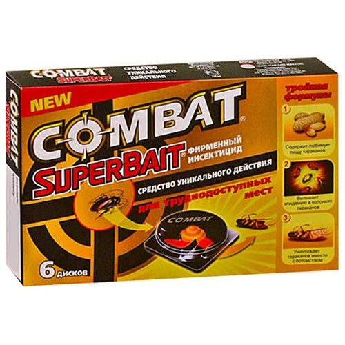 Комбат Супербайт "Combat SuperBait" - средство от тараканов, ловушки ...