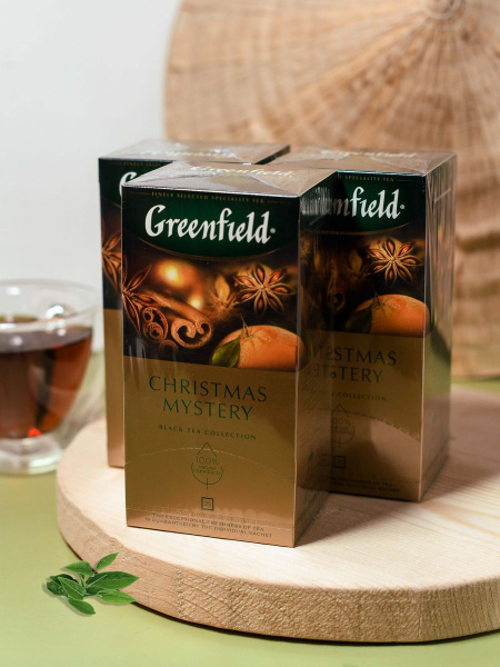 Чай чёрный Greenfield Christmas Mystery 3 шт. по 25 пак. Срок (03/26)№4 ...