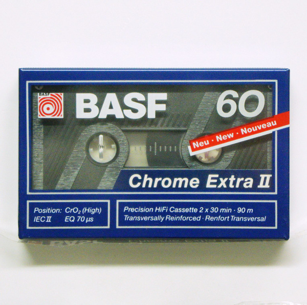 Lot 4 Cassettes BASF Chrome Extra / Maxima - 60 Min - Type I & II - Scellées