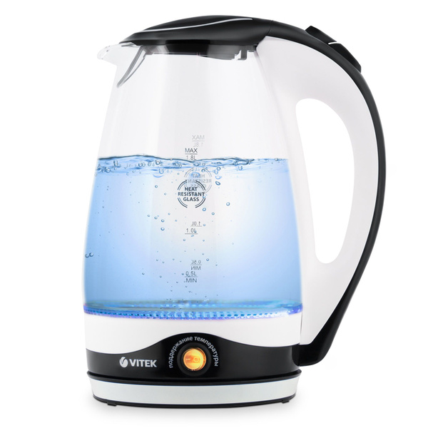 Купить электрический чайник VITEK VT-7027, Стекло по низкой цене ...
