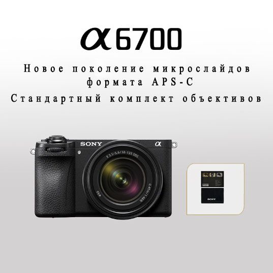 Беззеркальный фотоаппарат Sony A6700 - купить по низкой цене в интернет ...