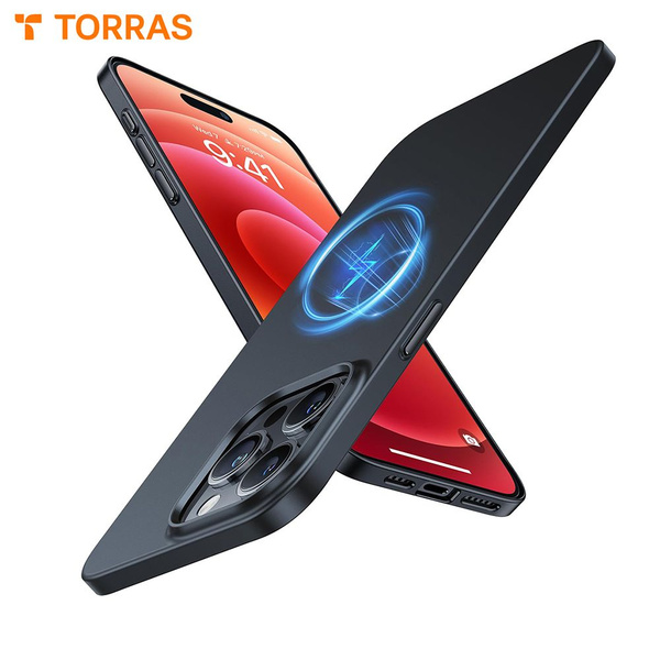 TORRAS Магнитный чехол для iPhone 15 Pro, совместимый с MagSafe, тонкий ...