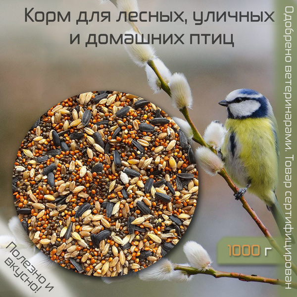 Корм для лесных, уличных и домашних птиц, 1000 гр - купить с доставкой ...