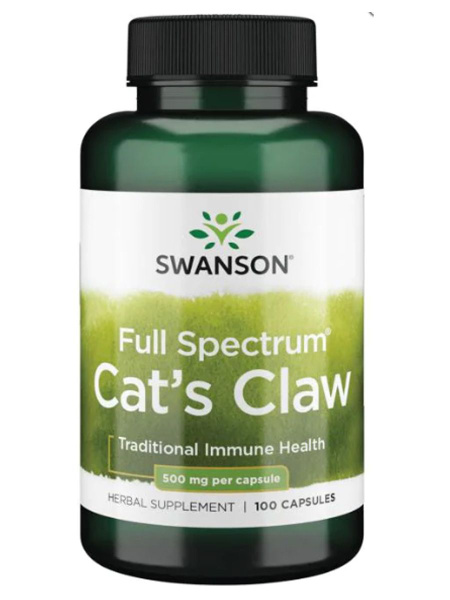 Swanson Cats Claw 500 мг 100 капсул - купить с доставкой по выгодным ...