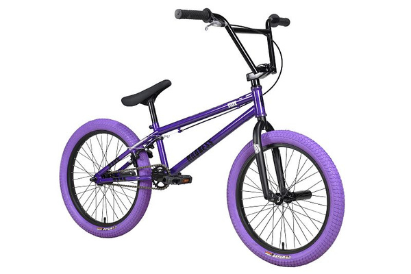 Велосипед Stark'24 Madness BMX 4 (серо-фиолетовый/черный/фиолетовый) HQ ...