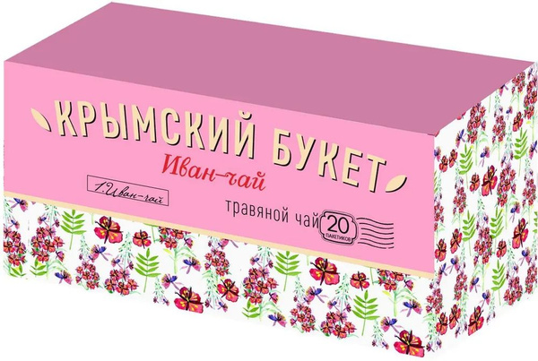 Чай Крымский Букет Иван-чай травяной, 20 пакетов - купить с доставкой ...