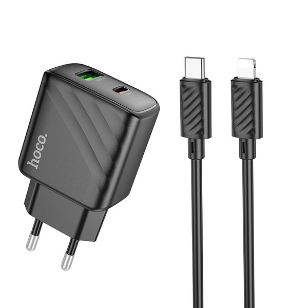 Сетевое зарядное устройство hoco СЗУ, 1 USB 3.0 QC+1 PD 30W (CS23A ...