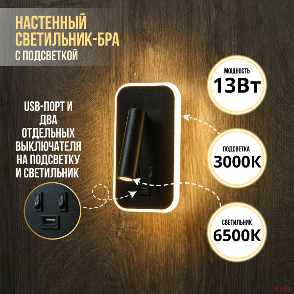 Бра Clean Нands Прямоугольные и круглые, LED купить по выгодным ценам в ...