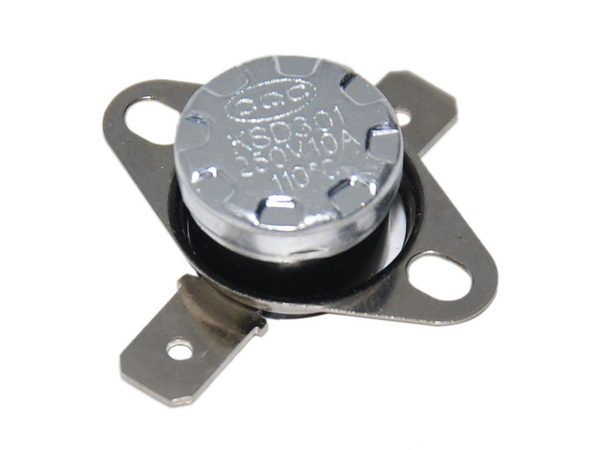 Термостат биметаллический KSD301 (110C, НЗ, фланец поворотный) 10A 250V ...