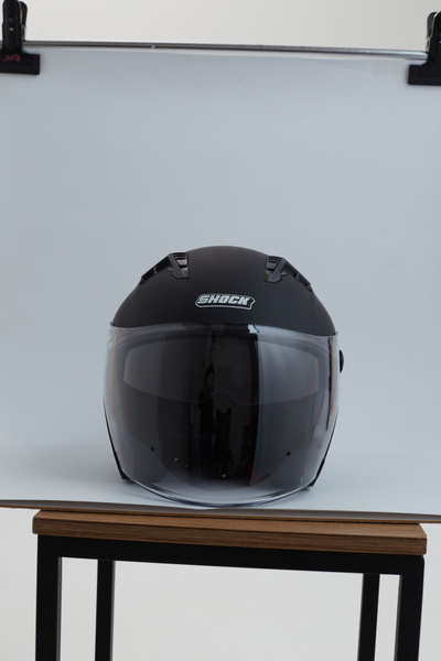 Шлем дорожный открытый SHOCK R2 MATT BLACK - купить с доставкой по ...