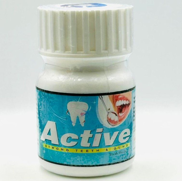 Отбеливающий зубной порошок Active 40г. купить на OZON по низкой цене ...