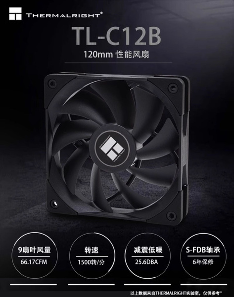 Корпусный вентилятор Thermalright TL-C12-B - купить кулер по выгодной ...