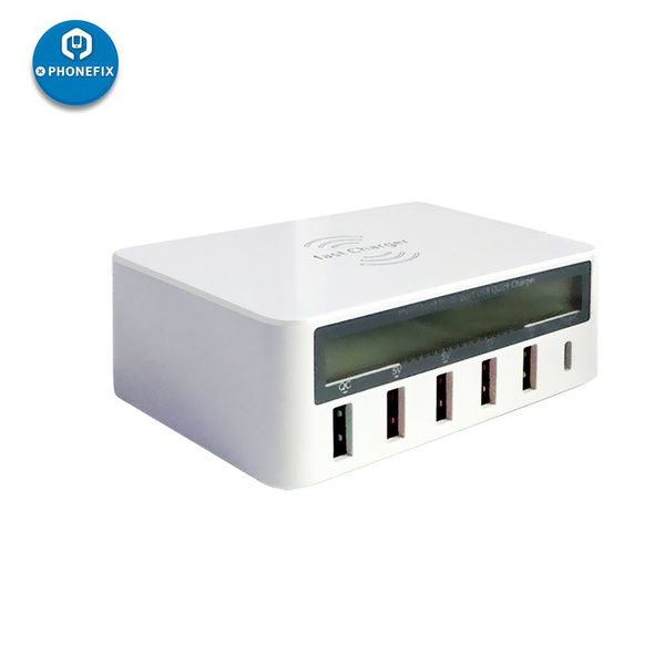 Интеллектуальная многопортовая быстрая USB-зарядная станция с ...