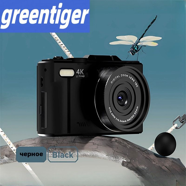 Компактный фотоаппарат Greentiger WD03 WIFI-ZXJ-GMS QUAN JIA, черный ...