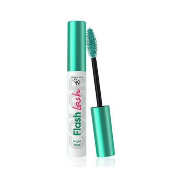 Цветная тушь для ресниц Golden Rose FLASH LASH MASCARA 01 BRIGHT MINT ...