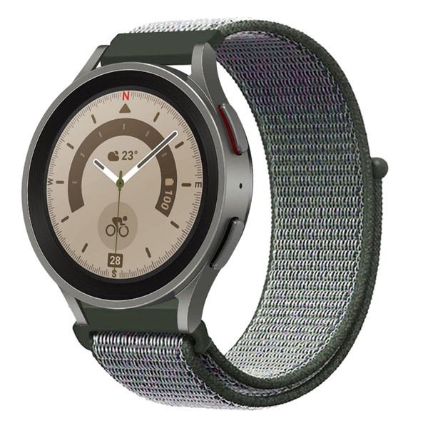 Нейлоновый ремешок с липучкой для Samsung Galaxy Watch 7 40mm/44mm ...