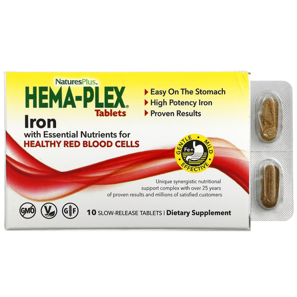 Hema-Plex, Хема-Плекс,железо, 85мг, 30 таблеток - купить с доставкой по ...