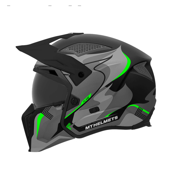 Открытый шлем для мотоциклистов MT STREETFIGHTER SV S FLAME Gloss L ...